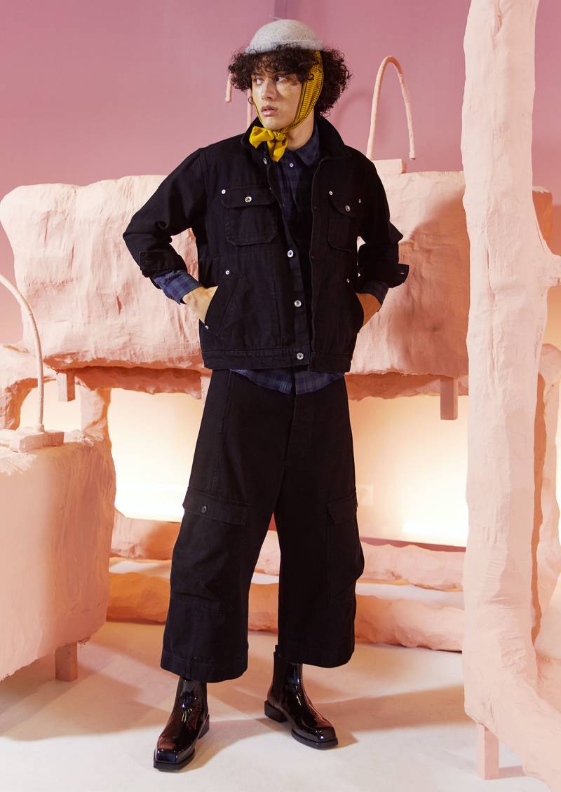Henrik Vibskov Mads Denim Jacket - Black | Garmentory