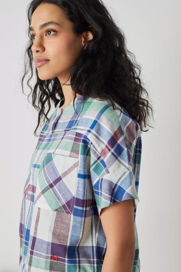 Leon and Harper Carl Madras Blouse Leon and Harper Carl Madras Blouse