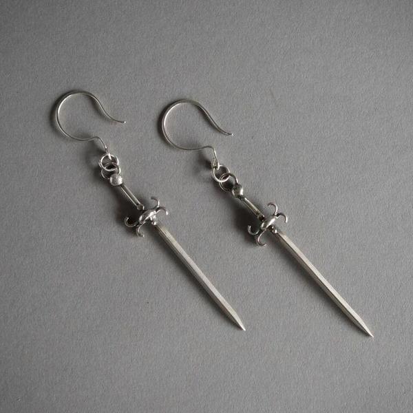 Bastard Sword Earrings Bastard Sword Earrings