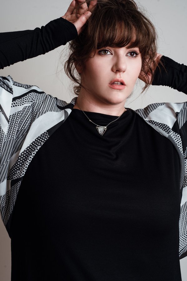 Black and White Geo Stevie Shrug Black and White Geo Stevie Shrug