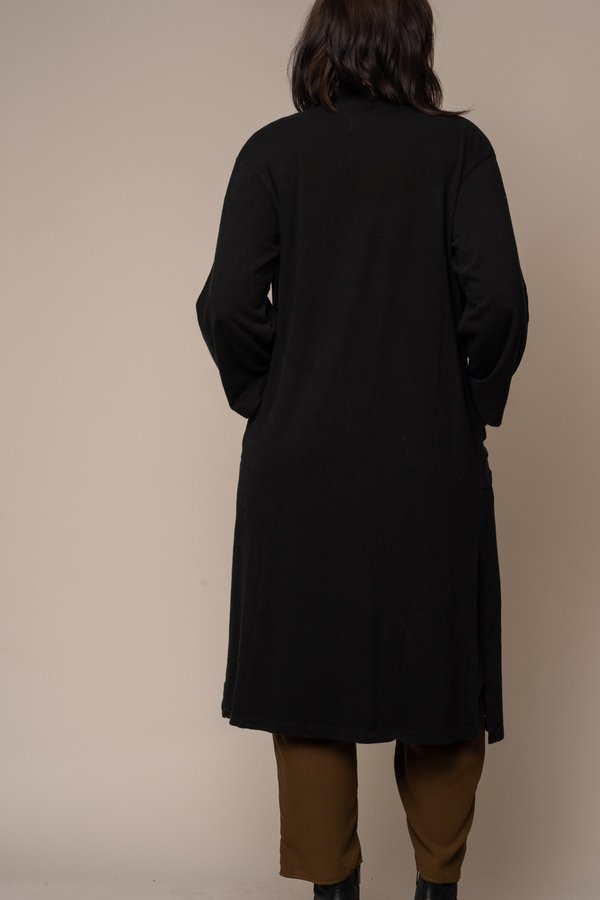Black Long Sweater Robe Black Long Sweater Robe