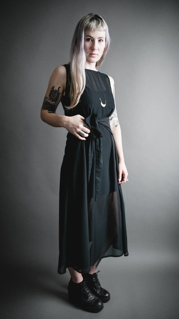 Black Tie Front Dress Black Tie Front Dress