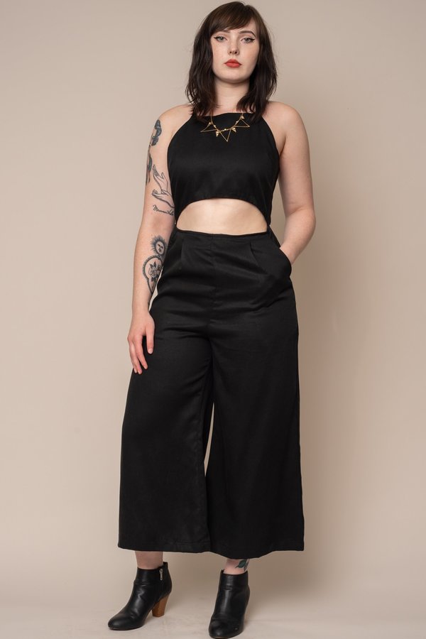 Black Twill Augustine Jumpsuit Black Twill Augustine Jumpsuit