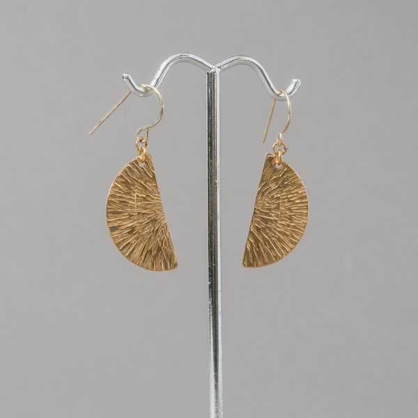 Brass Half Moon Earrings Brass Half Moon Earrings