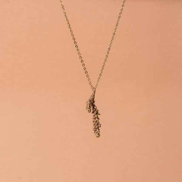 Bronze Crassula Succulent Necklace Bronze Crassula Succulent Necklace