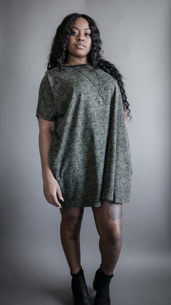 Circle Knit Dress - Green Mojave Circle Knit Dress - Green Mojave