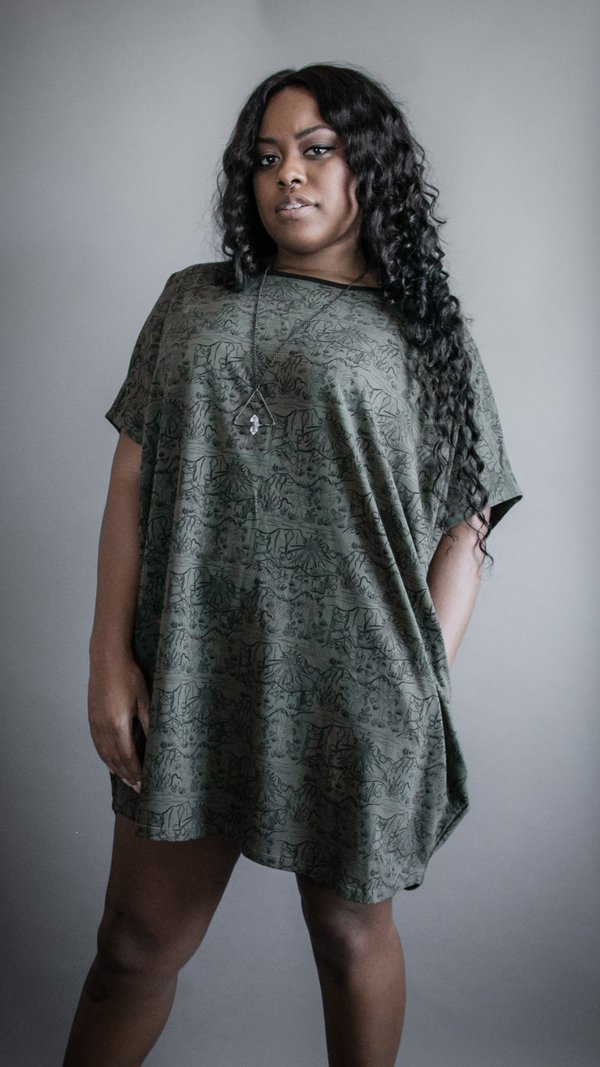 Circle Knit Dress - Green Mojave Circle Knit Dress - Green Mojave