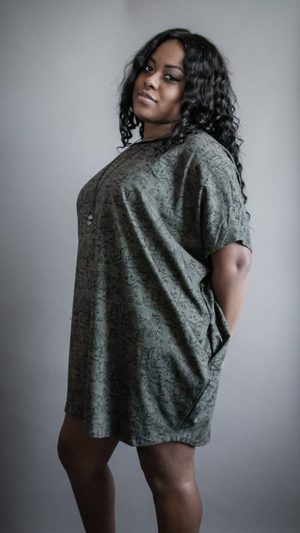 Circle Knit Dress - Green Mojave Circle Knit Dress - Green Mojave