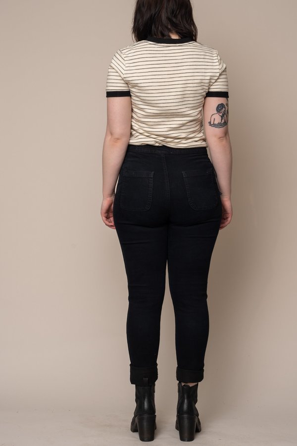 Cream Stripe Nora Tee Cream Stripe Nora Tee