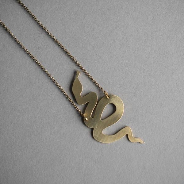 Curled Snake Necklace Curled Snake Necklace