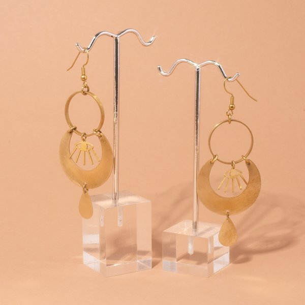 Dainty Dangling Eye Hoops Dainty Dangling Eye Hoops
