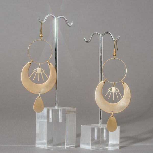 Dainty Dangling Eye Hoops Dainty Dangling Eye Hoops
