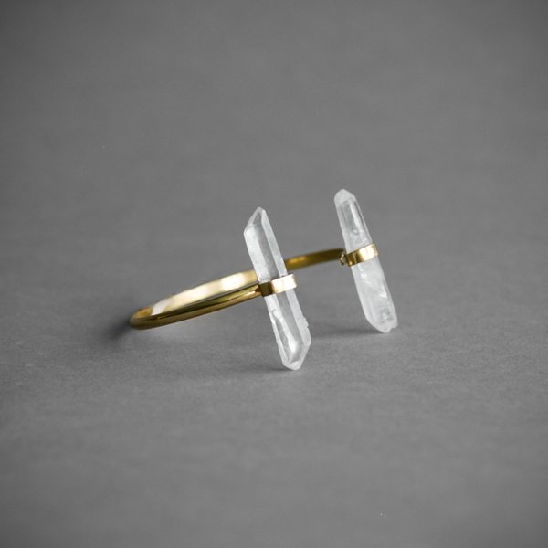 Double Quartz Cuff Bracelet Double Quartz Cuff Bracelet