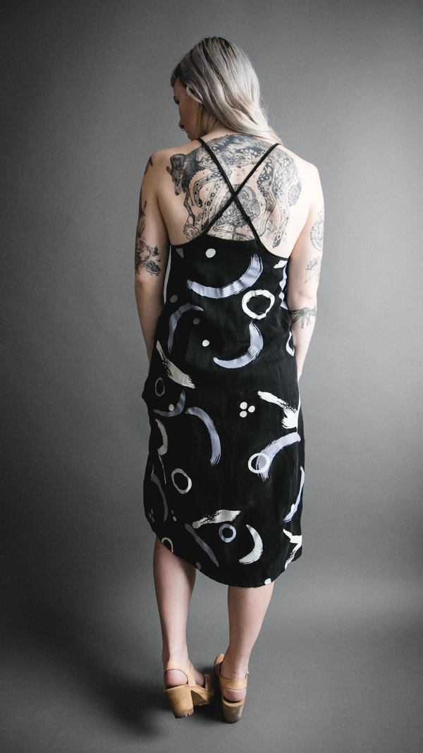 Eclipse Cross Strap Slip Dress - Black Eclipse Cross Strap Slip Dress - Black