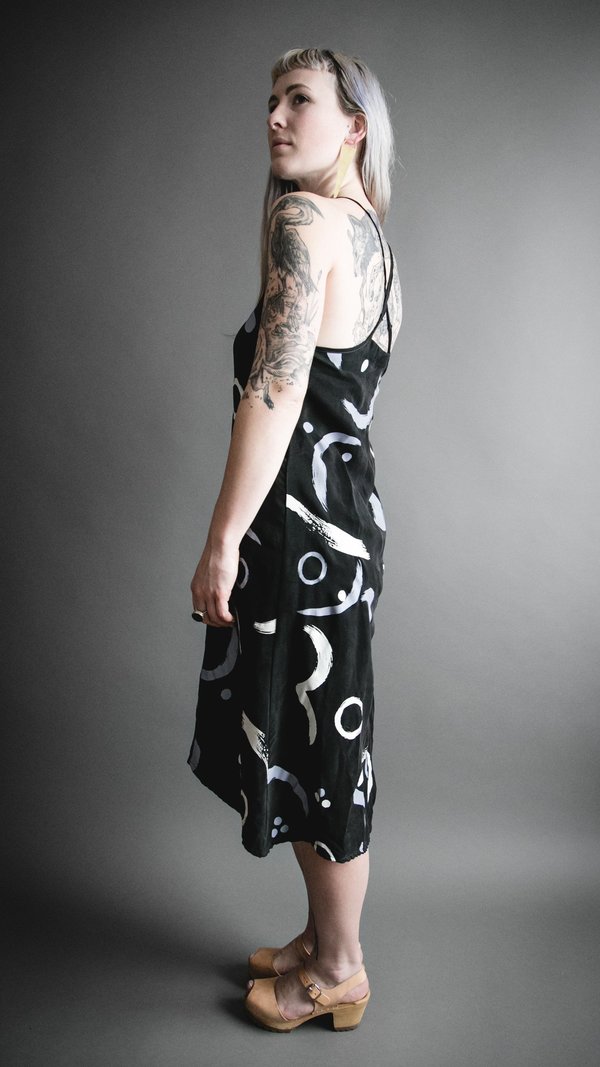 Eclipse Cross Strap Slip Dress - Black Eclipse Cross Strap Slip Dress - Black