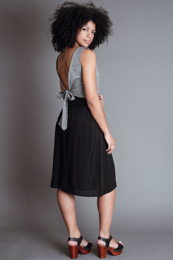Gray Wrap Top Gray Wrap Top