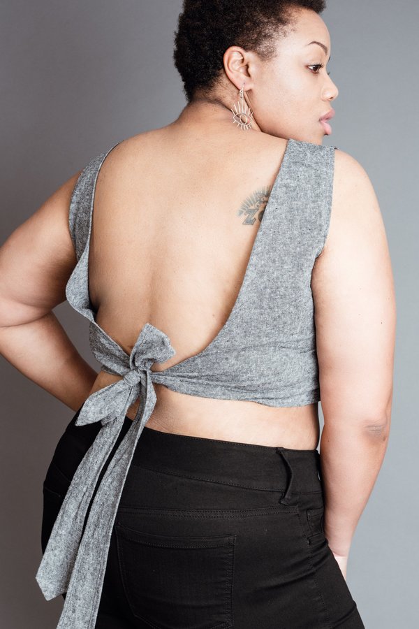 Gray Wrap Top Gray Wrap Top