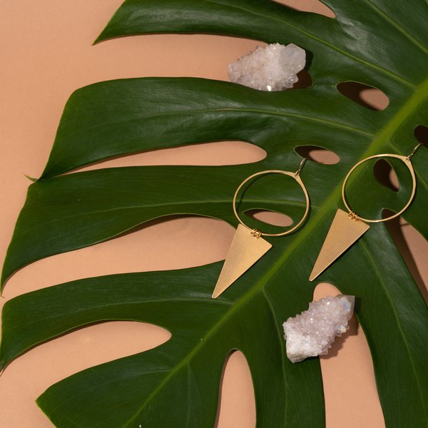 Hoop and Triangle Earrings Hoop and Triangle Earrings