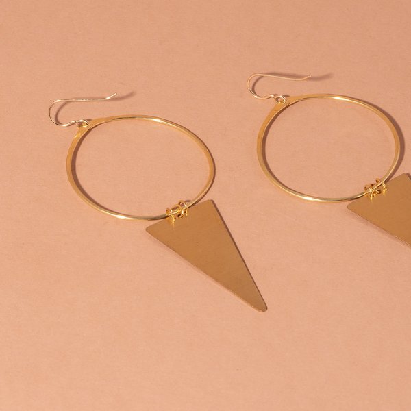 Hoop and Triangle Earrings Hoop and Triangle Earrings