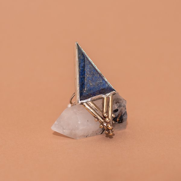 Lapis Triangle Ring Lapis Triangle Ring