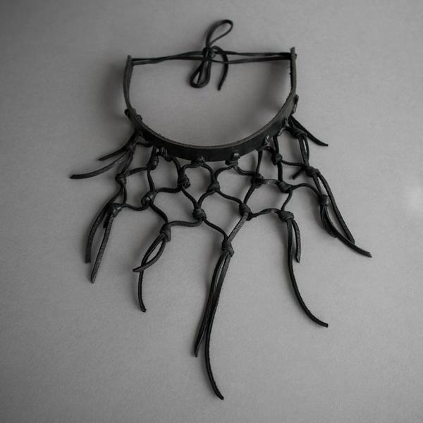 Leather Woven Choker Leather Woven Choker