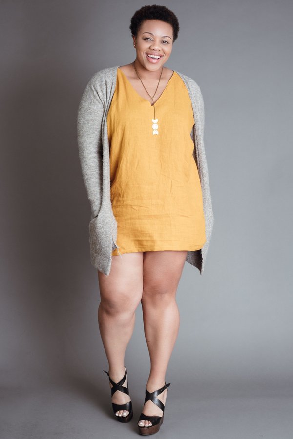 Marigold Deep V Dress Marigold Deep V Dress