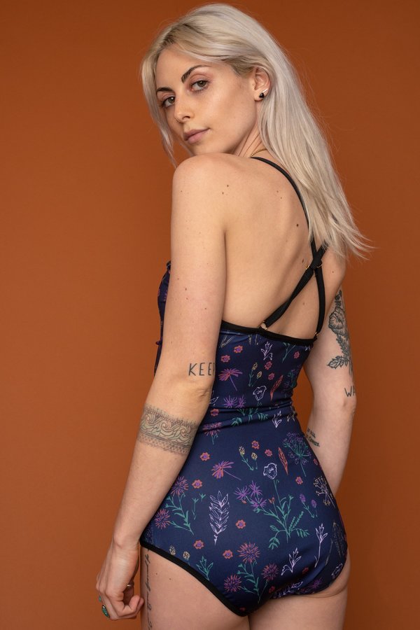 Night Garden One Piece Swimsuit Night Garden One Piece Swimsuit