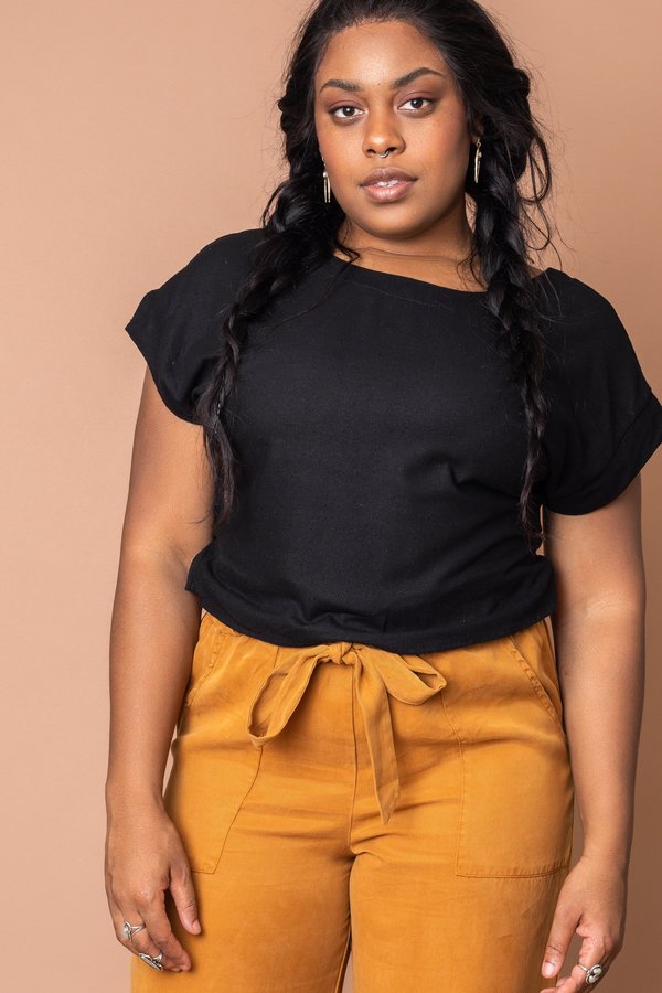 Ochre Tencel Paper Bag Pants Ochre Tencel Paper Bag Pants