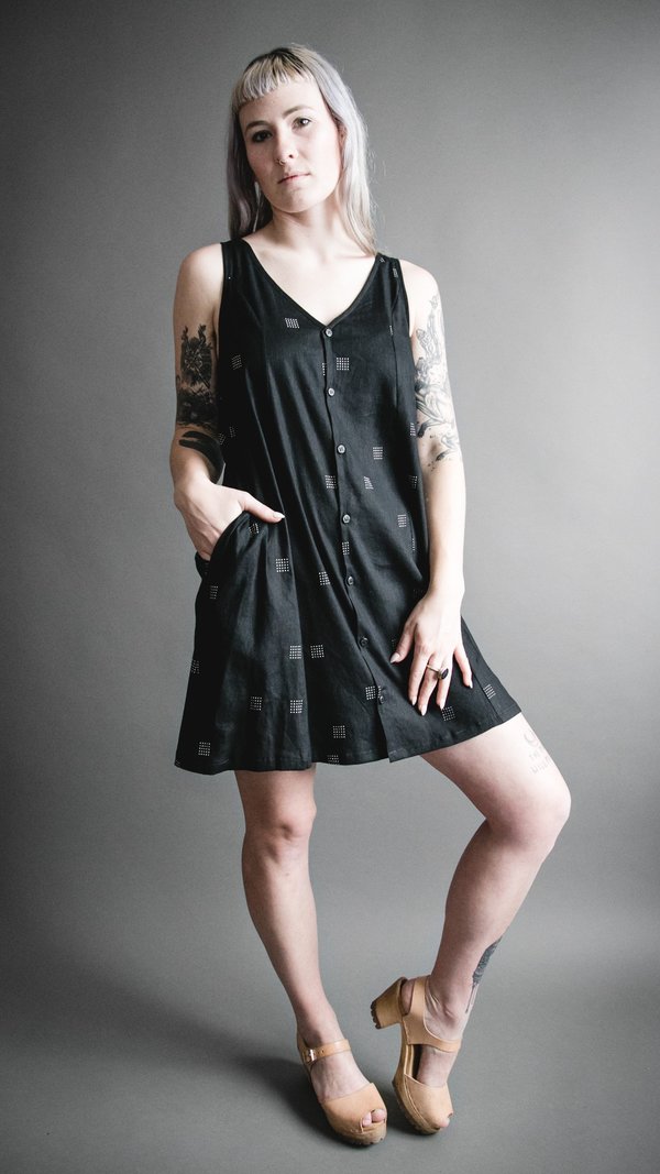 Overview Deep V A-Line Dress Overview Deep V A-Line Dress