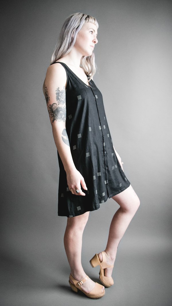 Overview Deep V A-Line Dress Overview Deep V A-Line Dress