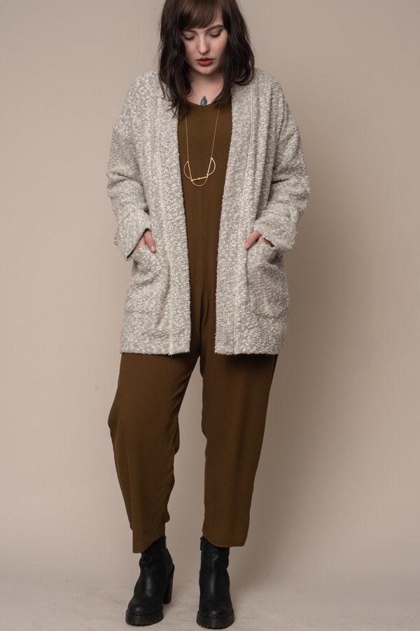Silver Pebble Knit Cardigan Silver Pebble Knit Cardigan