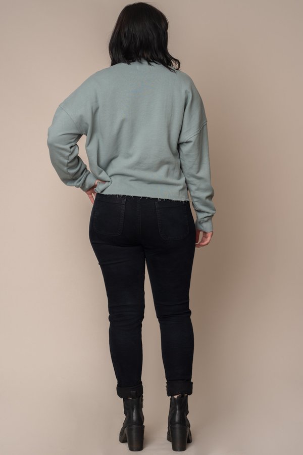 Sky Hemp Cut Off Sweatshirt Sky Hemp Cut Off Sweatshirt