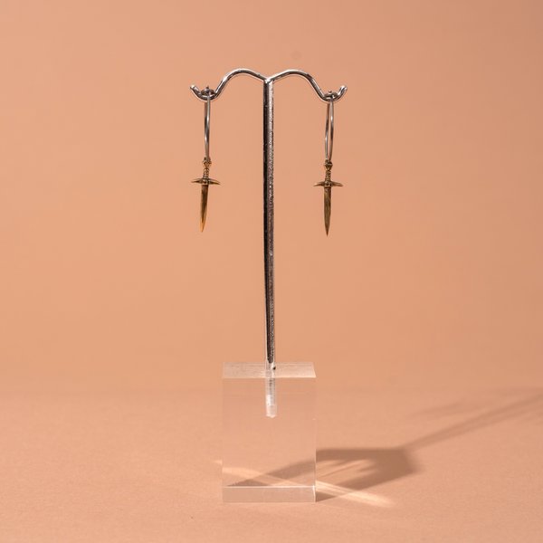 Small Hoop Sword Earrings Small Hoop Sword Earrings