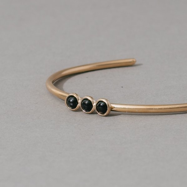 Stone Trio Stacking Cuff Bracelet Stone Trio Stacking Cuff Bracelet