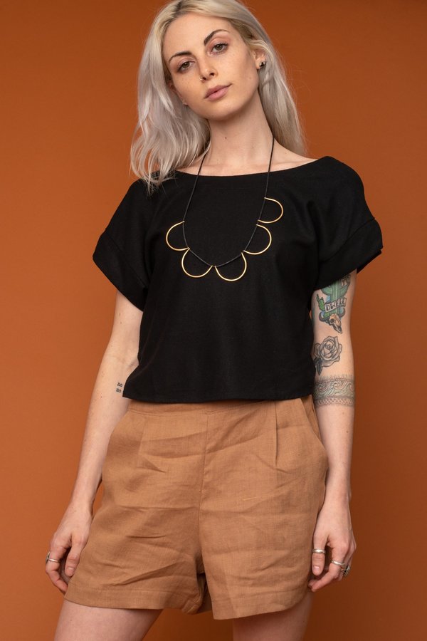 Tan Valentina Shorts Tan Valentina Shorts