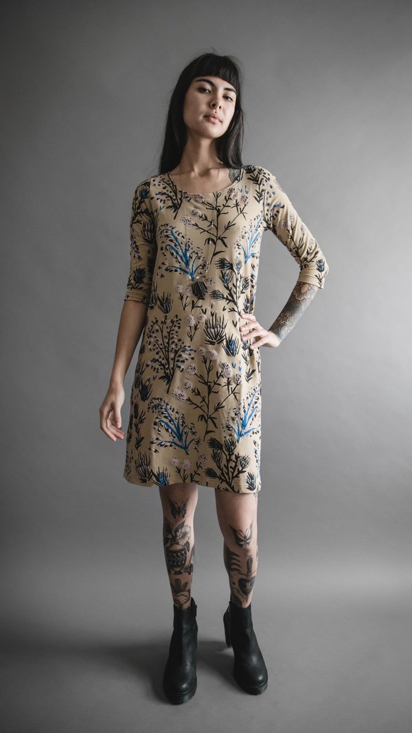 Taupe Thistle Shift Dress Taupe Thistle Shift Dress