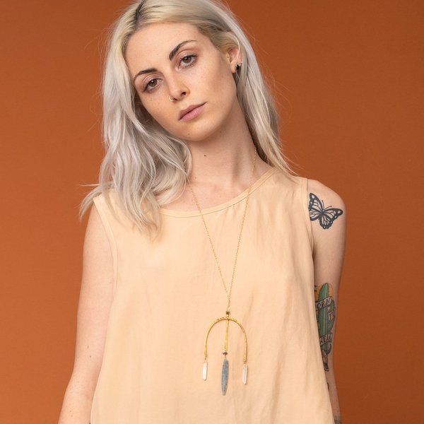 Tri Crystal Necklace Tri Crystal Necklace