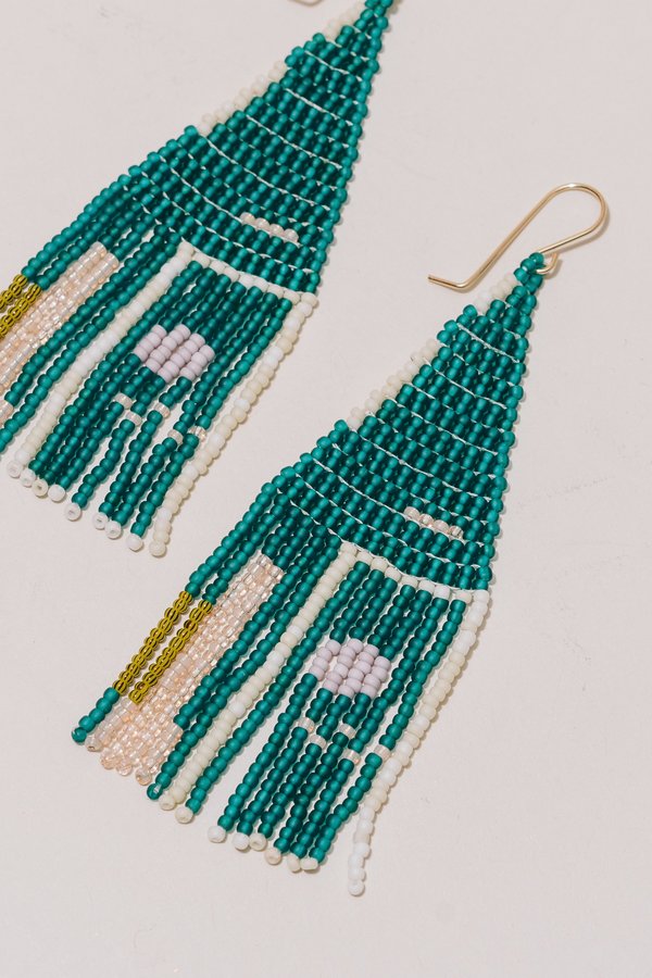 Lu in the Frey Triangle Fringe Earrings Lu in the Frey Triangle Fringe Earrings