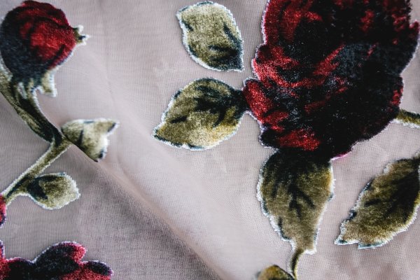 Velvet Burnout Flounce Dress - Rose Velvet Burnout Flounce Dress - Rose