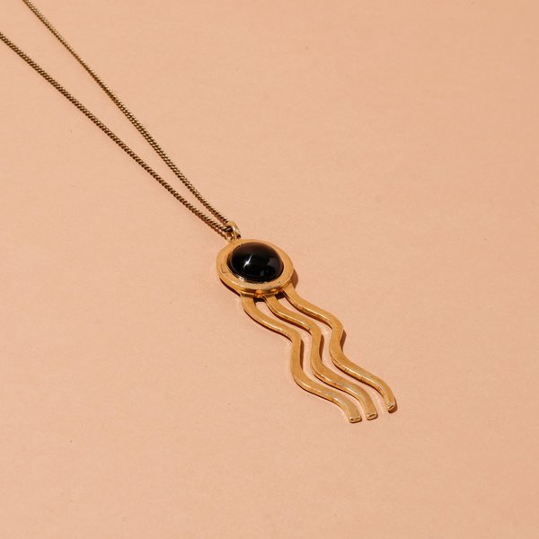 Wiggle Necklace with Onyx Wiggle Necklace with Onyx
