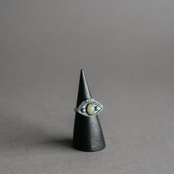 Yellow Serpentine Evil Eye Ring Yellow Serpentine Evil Eye Ring