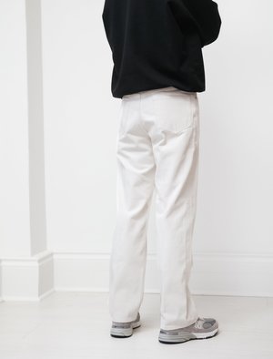 Auralee Hard Twist Denim Pants - White Ivory | Garmentory
