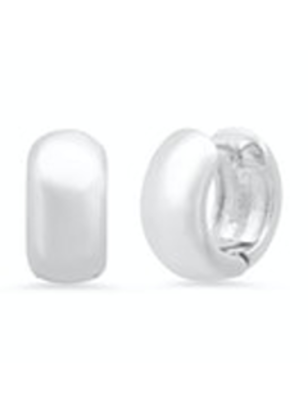 Tai Chunky Mini Huggie Earrings - Silver Tai Chunky Mini Huggie Earrings - Silver