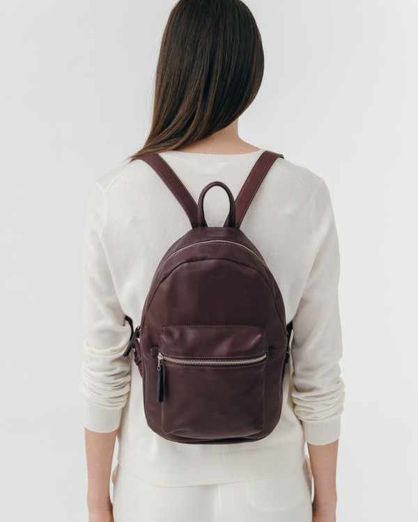 baggu backpack leather