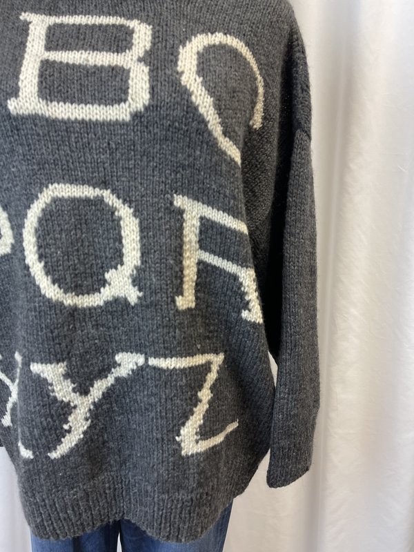 Vintage Roberta Freyman Bergdorf Alphabet Sweater (M) Vintage Roberta Freyman Bergdorf Alphabet Sweater (M)