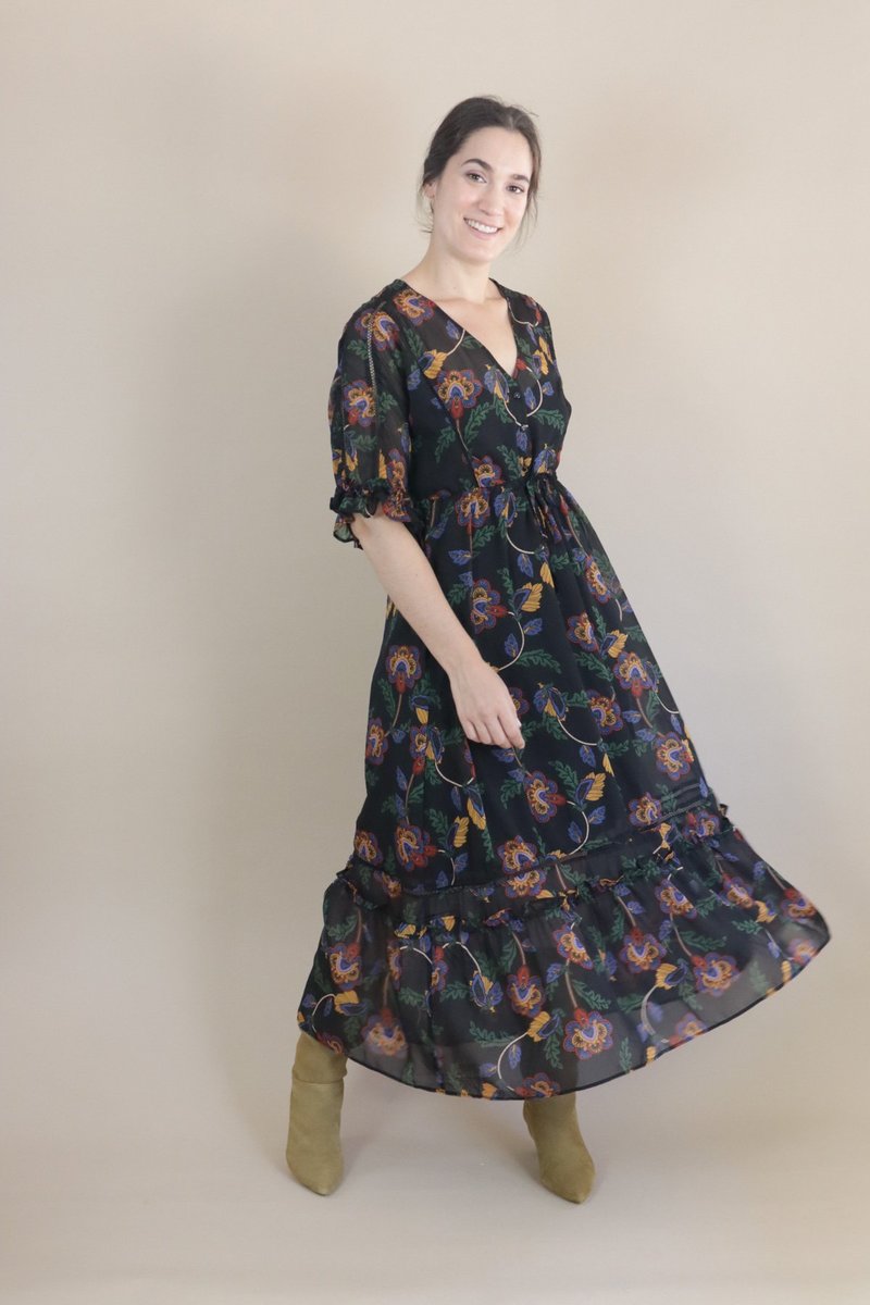 Orfeo Candy Midi Dress - Romance Seventies