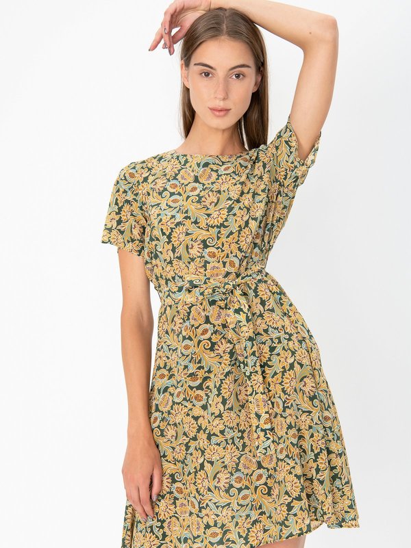 MAX MARA Ario Silk Dress - Green | Garmentory