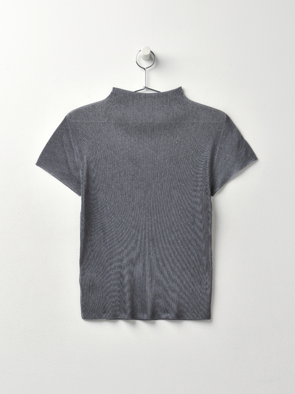 Pleats Please by Issey Miyake Mist Basics Top - Black/White