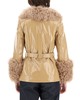 Saks Potts Shorty Jacket in Shiny Leather - Beige - Thumbnail 2
