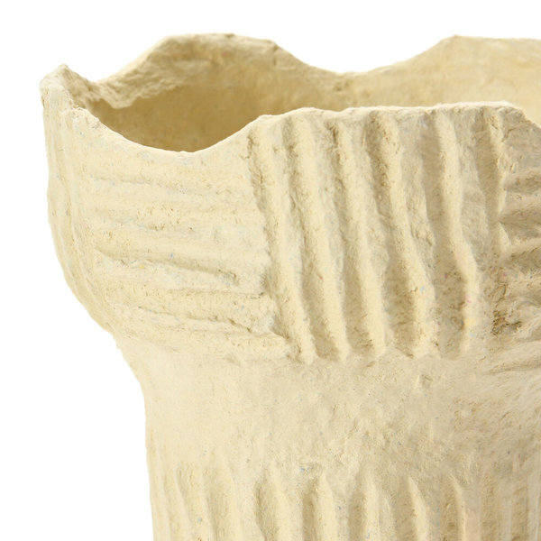 Leelanau Handmade Paper Mache Vase - natural Leelanau Handmade Paper Mache Vase - natural